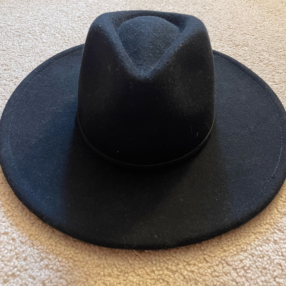 Black Wide Brim Hat (Sonoma Brand)